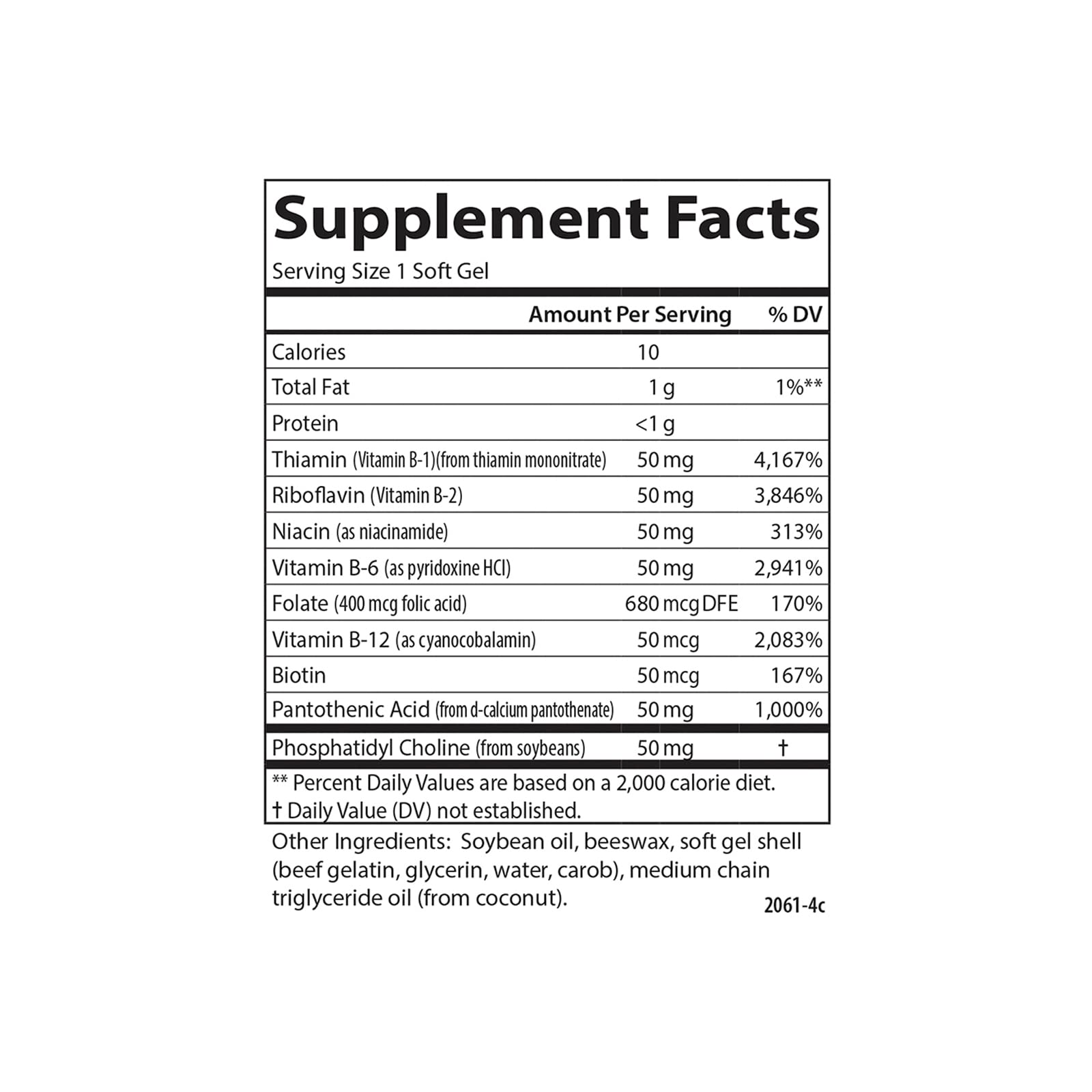 Carlson - B-50 Gels, Vitamin B Complex, Energy Production, Cellular Support & Optimal Wellness, 100 Softgels - Image 4