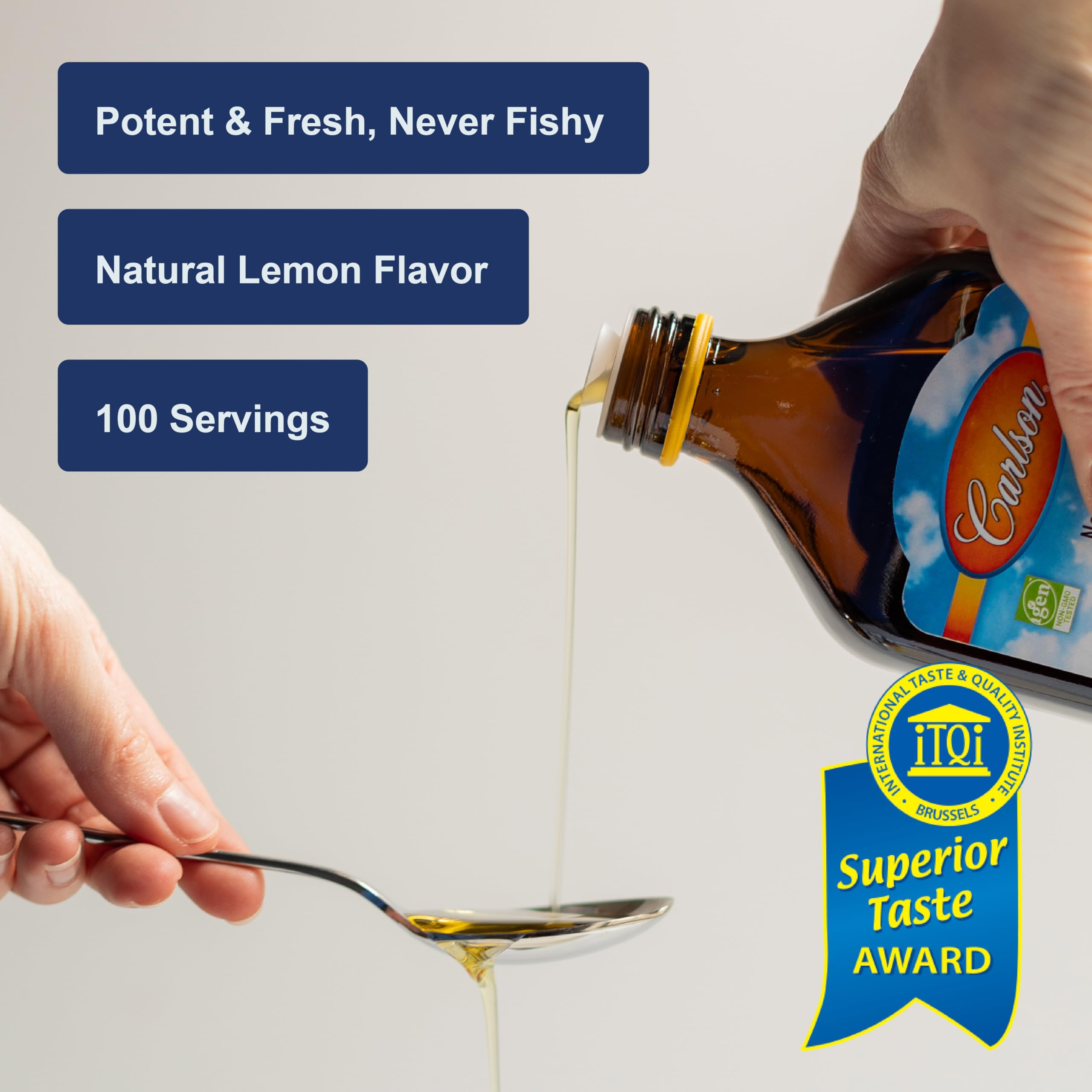 Carlson - The Very Finest Fish Oil, 1600 mg Omega-3s, Liquid Supplement, Norwegian, Wild-Caught, Sustainably Sourced , Lemon, 16.9 Fl Oz - Image 4